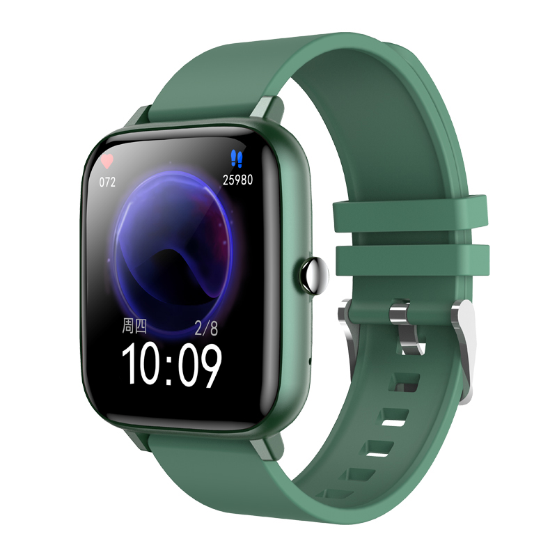 Ceas Smartwatch Touchscreen Unisex Verde Puls Calorii Bluetooth Impermeabil Android IOS SWMP6